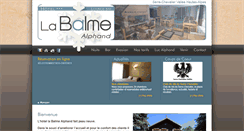 Desktop Screenshot of hotel-alphand-labalme.com